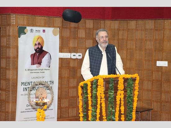 डॉ. बलबीर सिंह ने पंजाब की जेलों में मानसिक स्वास्थ्य हस्तक्षेप कार्यक्रम किया शुरू
