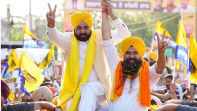 सीएम भगवंत मान ने नवांशहर में मालविंदर सिंह कंग के लिए किया चुनाव प्रचार