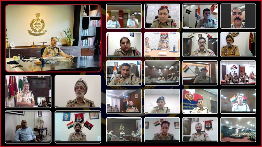 पंजाब डीजीपी गौरव यादव ने की हाई लेवल मीटिंग, वीडियो कॉनफेरेंस से जुड़े बड़े पुलिस अधिकारी