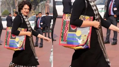 Priyanka Gandhi's new bag: Reached Parliament with a bag in support of Bangladesh