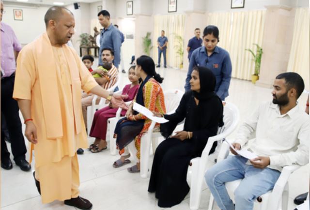 Sensitive side of CM Yogi in Janta Darshan