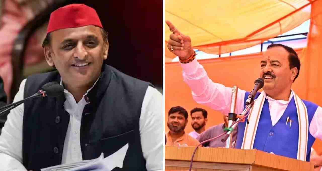 Keshav Maurya attacks Akhilesh Yadav, Brijesh calls SP's PDA model fake