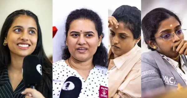 Four Indian women chess players in FIDE World Cup quarter-finals