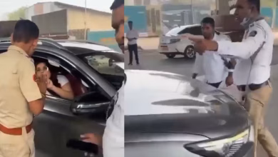 Woman cried on being asked by traffic police, emotional story