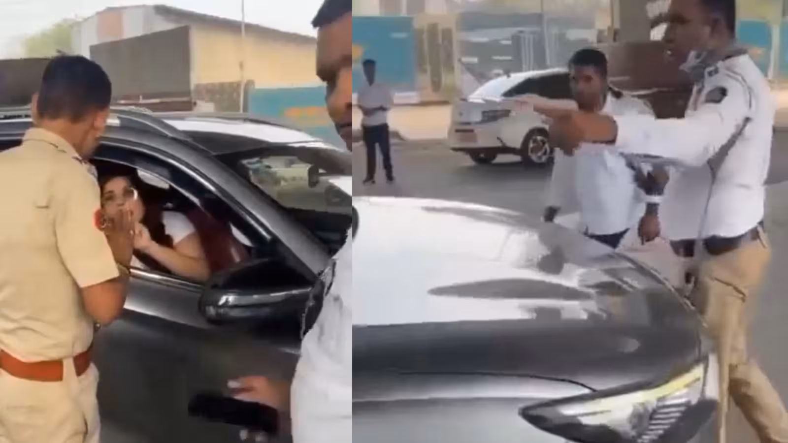 Woman cried on being asked by traffic police, emotional story